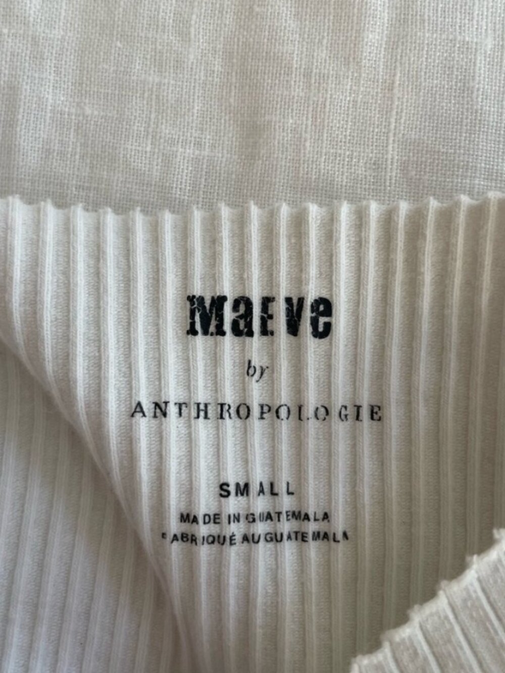 White Ribbed Tank Top🤍 - Picture 2 of 3